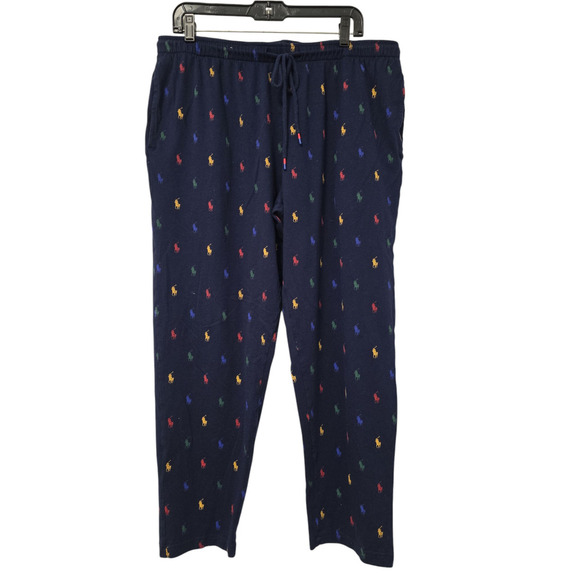 Polo Ralph Lauren Supreme Comfort Pajama Pant Size XL Navy Blue Pony Multi - Picture 3 of 7